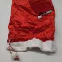 Shappy 2 Pieces Christmas Velvet Santa Bags with Drawstring in 2 Size Large Christmas Bags Santa Gift Sack for Xmas Playing Present Toy(Red)