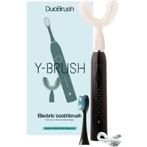 Y-Brush 2024 - DuoBrush Electric Sonic Toothbrush - Automatic andTraditional Brush - 1 Month Battery Life - Adult Pack - Clinically Proven