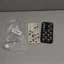 2 Pack Cute Coquette Bow Phone Case for Samsung Galaxy S25 5G 6.2", Aesthetic Black Ribbon Bowknot Pattern Print Design Women Girls Case Soft Slim Shockproof TPU Protective Funda Cover