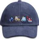 Kids Boys Girls Embroidered Baseball Caps Baby Sun hat Toddler Dinosaur Trucker Hats Summer Hats3-8years