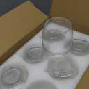 Large Stemless Wine Glasses Set of 6, 17 Ounces Red & White Wine Glasses Tumbler for Party, Clear Drink Glasses, Ideal Wine Accessories Gift, Lead-free, Dishwasher Safe