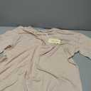 Ekouaer Women 2 Piece Lounge Sets Moisture Wicking Summer Outfits 2026 Oversized T-Shirt and Biker Short Matching Sets (Beige, XL)