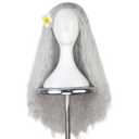 Yan Dream Long Silvery Old Lady Wig Granny Witch Wigs for Women Adult Cosplay Costume Halloween