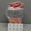 50 Pack Small Charcuterie Boxes with Clear Lids 5 Inches Square To Go Paper Mini Charcuterie Box, Disposable Food Containers, Dessert Boxes - Sandwich, Cookie, Sushi, Cake Slice, Strawberries (Pink)