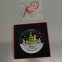 Glass Ornament Babys First Christmas 2025  Glass Holiday Tree Decoration & Keepsake, Newborn Gift for Boys or Girls, Elegant Christmas Decor for New Parents and Families