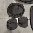 Dodge Ram Leather Seat Covers, 2009-2018 Crew Cab 1500 Longhorn Laramie Sport Rebel, 2011-2026 Ram 2500 3500 Custom Fit Truck Seat Cover Full Set, Black (40/60 Split Curved Bench)