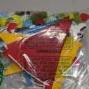 5 Pcs Cartoon Birthday Party Decorations 9.8 ft Baby Shower Decorations Happy Birthday Banner Tassel Triangle Flags Banners Felt Pom Pom Balls Garland for Holiday Outdoor Indoor Tree