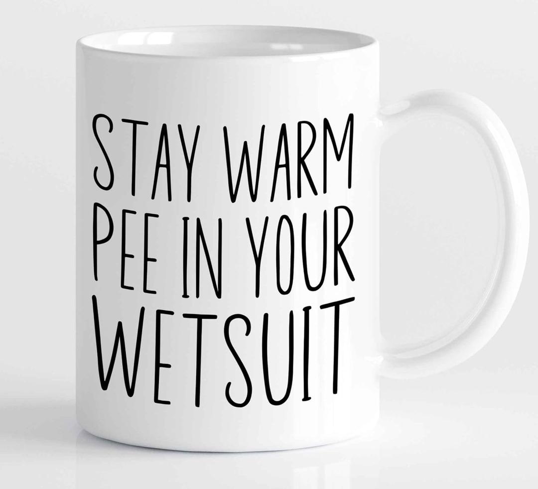 Triathlon Mug, Triathlete Scuba Diver Instructor Marine Biology Degree Student, Kite Surfer, Surfing, Surf Mom Dad Coffee Cup (11oz, White)