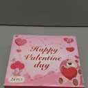 Valentines Gift Cards for Kids Classroom, 24 Packs Valentine's Day Plush Bears Stuffed Animal Mini Plush Toys with Heart Cards, Girls Boys Valentine Gifts Party Favors Classroom School Exchange Prize