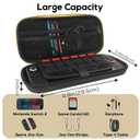 TIKOdirect Carrying Case for Nintendo Switch 2 (2025), Portable Travel Bag with 12 Game Card Slots, Hard Shell Case for Nintendo Switch 2 Console Joy-Con & Accessories, Kingdom, Black