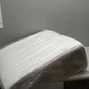 Bedluxe Wedge Pillow, 10 inch Bed Wedge Pillow for Headboard, Pillow Wedge for Acid Reflux Relief, Sleeping, Back Pain Relief, Snoring, Triangle Pillow Wedge - Cooling Memory Foam Top, White/Grey