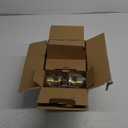 6 Pack Entry Gold Door Knob with Lock, Gold Door Handles Interior for Bedroom or Bathroom, Heavy Duty Door Knob with Door Handles for Left Right Sided Doors