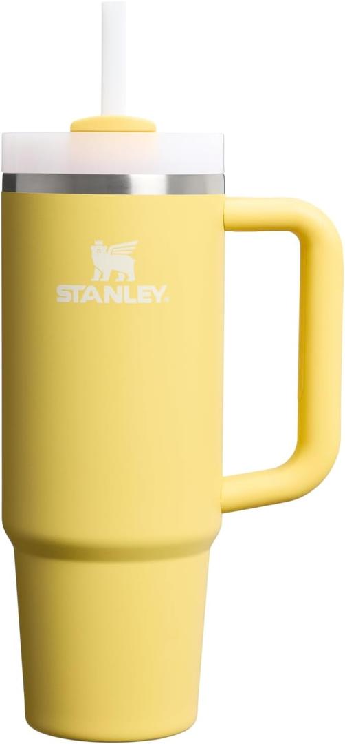 STANLEY Quencher H2.0 Tumbler with Handle and Straw 30 oz | Flowstate 3-Position Lid | Cup Holder Compatible for Travel | Insulated Stainless Steel Cup | BPA-Free | Daffodil