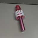 Amazmic Toys for Girls, Kids Karaoke Microphone Toddler Microphone for Kids with Lights, for Girls, Birthday Party Boys Toy Age 3 4 5 6 7 8+(Light Pink)