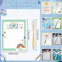 ReliThick 48 Pcs Teacher Appreciation Gifts Set, Sticky Notes with Pens, Bulk Teacher Thank You Gifts for School, End of Year Classroom Rewards(Stylish,Teacher's Day Style)