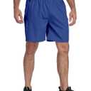 Lissmith Mens Athletic Shorts Gym Running Workout 7 Inch Basketball Hiking Casual Quick Dry Sports Lightweight Shorts Blue S (Blue)