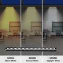 Outdoor LED Wall Washer Light Bar 40 Inch, 3000K Warm White Waterproof Heavy-Duty Strip Light (IP65), 6.5ft Plug-&-Play