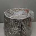 ALUCSET Extra Large Lampshade 14'' Top 16'' Bottom 11'' High Etched Metal Forest Design Metal Lamp Shade For Floor Lamps in Living Room, Bedroom, Decor, Spider Fitter, Antique Bronze and Gold Plated