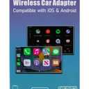 2026 Upgraded Wireless Carplay Adapter, 2 in 1 Duel Carplay & Android Auto Wireless Adapter, Mini Small Size AutoConnect, No Latency, Plug&Play, Car Play Dongle for iPhone and Android USB A/C