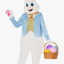 Morph Easter Bunny Costume Adult Deluxe Rabbit Mascot Outfit for Men - Perfect for Easter Costumes and Events Large