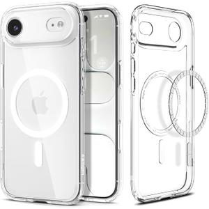 Spigen for iPhone Air Case, Ultra Hybrid MagFit [TPU Covered Camera Control] [Anti-Yellowing] [Compatible with Magsafe] - Clear