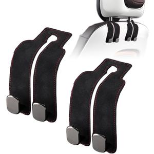 Car Purse Hook Purse Hook for Car Seats Headrest Car Seat Hooks,Heavy Duty Vehicle Organizer for Handbags, Groceries, Purses, Keep Car Tidy (Black, 2 Pack)
