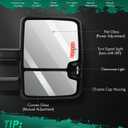 SCITOO Tow Mirrors for 88-98 for Chevy for GMC C/K 1500 2500 3500 Pair Set
1992-1999 for GMC C/K 1500 2500 for Suburban Tahoe Yukon with Power Chrome Smoke Led Signals Left and Right Side Mirrors
