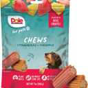 2 x Dole Freshly Fetched Dog Chews, Strawberry & Pineapple Flavored Dog Treats, 7oz, No Wheat, Corn, Soy, Artificial Flavors, Colors, or Preservatives (EXP 10/03/26)