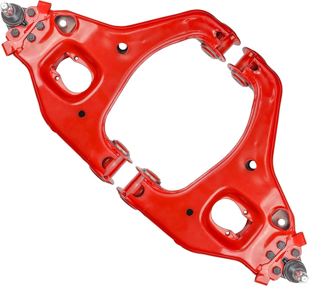 RWD Front Lower Control Arms for 99-06 Chevy Silverado GMC Sierra 1500 - Forged Steel OEM Replacement with Greasable Ball Joints & Reinforced PU Bushings (2 pcs)