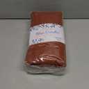 Blue Needles Set of 12 Hemstitch Linen Napkins 100% Cotton Rust Cloth Dinner Napkins 18x18 inches, Soft, Reusable, Absorbent, Washable, Ideal for Wedding Events, Parties & Everyday Use