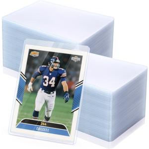 40 Pack 5" x 7" Hard Plastic Card Sleeves, Top Loading Card Holder, Clear Double Side Photo Protector, Passport Binder Sleeve for Sport Baseball Football Game Trading Card, Postcard, Checking