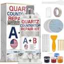 Quartz Countertop Repair Kit, Marble Repair Kit, Strong Bond, Seamless Finish for Granite Repair, Ideal for Mable, Porcelain, Tile, Sink Crack, Chip Scratch, Hole, 100g