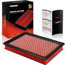 A-Premium High-performance, Pre-oiled Engine Air Filter Compatible with Nissan & Infiniti Models - FX35, FX50, M56, Q50, Q60, Q70, QX70, 300ZX, Juke, Rogue, Sentra- Replace# 16546-30P00