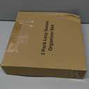 LAMU 3 Pack Lazy Susan Organizer Turntable for Cabinet, Pantry Organizers and Storage, Rotating Condiment Organizer for Kitchen, Table Top, Fridge, Countertop, Spice Organization, 9.25'' 10.6'' 12'' (Clear)