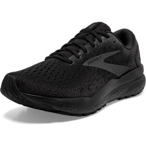 Brooks Womens Ghost 16 Neutral Running Shoe (7 Narrow, Black/Black/Ebony)