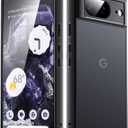 JETech Matte Case for Google Pixel 8 6.2-Inch 2023, Frosted Translucent Back Protective Slim Phone Cover, Anti-Fingerprints (Obsidian)