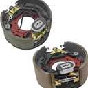 12-1/4" x 5" (12.25" X 5") Pair Electric Trailer Brake Assembly Compatible with Dexter 12,000 lbs (12K) Trailer Axles, 7-Bolts Left and Right, Replace# K23-442, K23-443