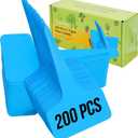 2 x Plant Labels 200 Pcs Yuanling T-Type Plastic Garden Tags Waterproof Plant Sign Stakes Nursery Garden Makers for Seedlings Flower Vegetables Herb Potted Belt Permanet Marker Pen (Blue)