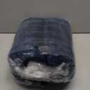 BEDELITE Flannel Sheets Queen Size Navy - Super Soft Fleece Sheets Set Fluffy Extra Plush, 4 Piece(Include Fitted Sheet, Flat Sheet, 2 Pillowcases)