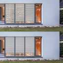 MYshade Roller Shades Zebra Blinds for Windows Cordless Day and Night Light Filtering Shades Dual Layer Roller Blinds 48" x 64" Grey