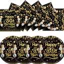 50Pcs 50th Birthday Paper Plates&Napkins,25X7in Disposable Plates 25X6.5in Cocktail Napkin 1976 Party Tableware for Men Woman Cheers to 50 Years Birthday Holiday Bridal Wedding Anniversary