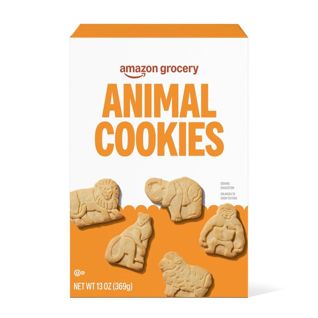 Amazon Grocery, Animal Cookies, 13 Oz (EXP 10/30/26)