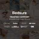 Bedsure Oat Milk Duvet Cover Queen Size - 3 Pieces Prewashed Cotton-Like Polyester Extra Soft Bedding Set, Includes 1 Duvet Cover 90x90 Inches with Zipper Closure & 2 Pillow Shams, No Comforter