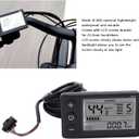 Electric Bike LCD Display, ABS S866 Display Electric Bike LCD Display Panel with SM Plug for 0.9in Handlebars