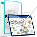ESR 2 Pack Paper-Feel Screen Protectors for iPad 11th/10th Generation A16 (11/10.9 Inch, 2025/2022), Write and Draw Like on Paper, 9H Tempered Glass, Matte Writing Film with Alignment Frame,Anti-Glare