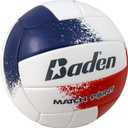 Baden | Match Point | Cushioned Synthetic Leather | Outdoor Recreation Backyard Volleyball + College Camp Ball | Official Size 5