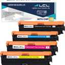 LCL Remanufactured 650A Toner Cartridges 4 Pack CE270A CE271A CE272A CE273A Replacement for HP Color Enterprise CP5525 CP5525dn CP5525n CP5525xh M750dn M750n M750xh printer (Black/Cyan/Magenta/Yellow)