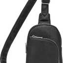INICAT RFID Blocking Sling Bag, Anti Theft Crossbody Bag for Women, Travel Fanny Pack Style Purse, Vegan Leather