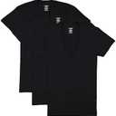2(X)IST Mens Essential Cotton Slim Fit Deep V-Neck T-Shirt 2-Pack L