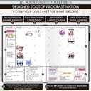 Life Planner - Undated Daily, Weekly & Monthly Planner with Budget Section | A 12 Month Journey to Increase Productivity & Happiness | Life Organizer & Gratitude Journal - Horizontal Format (UNICORN)